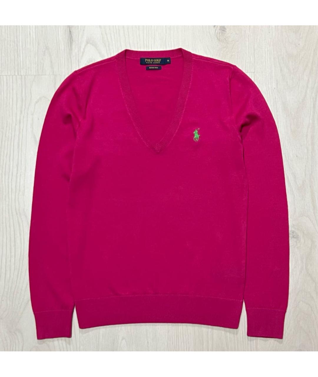 POLO RALPH LAUREN Розовый шерстяной джемпер / свитер, фото 8