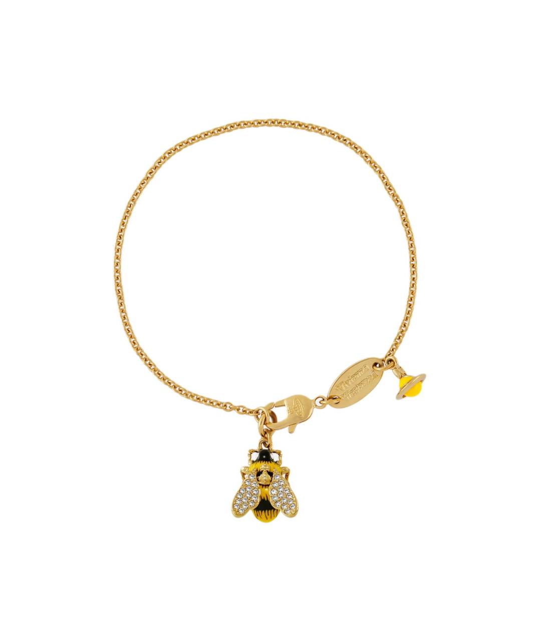 VIVIENNE WESTWOOD Золотой латунный браслет, фото 1