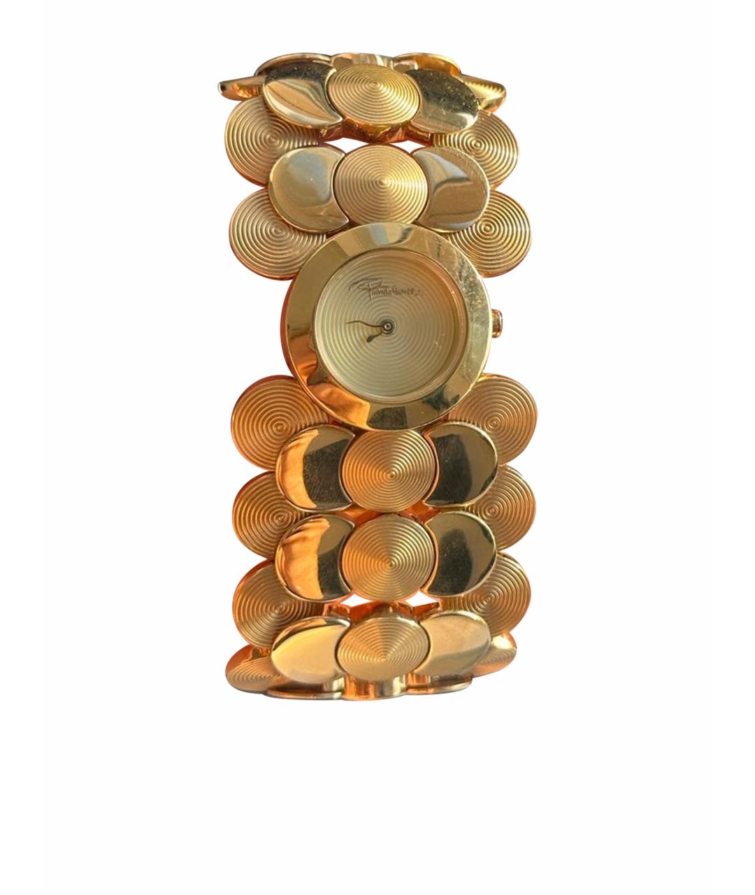 ROBERTO CAVALLI Золотые металлические часы, фото 1