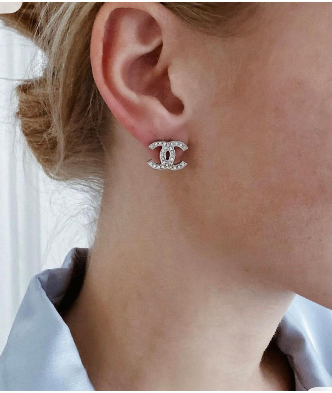 CHANEL Золотые металлические серьги, фото 5