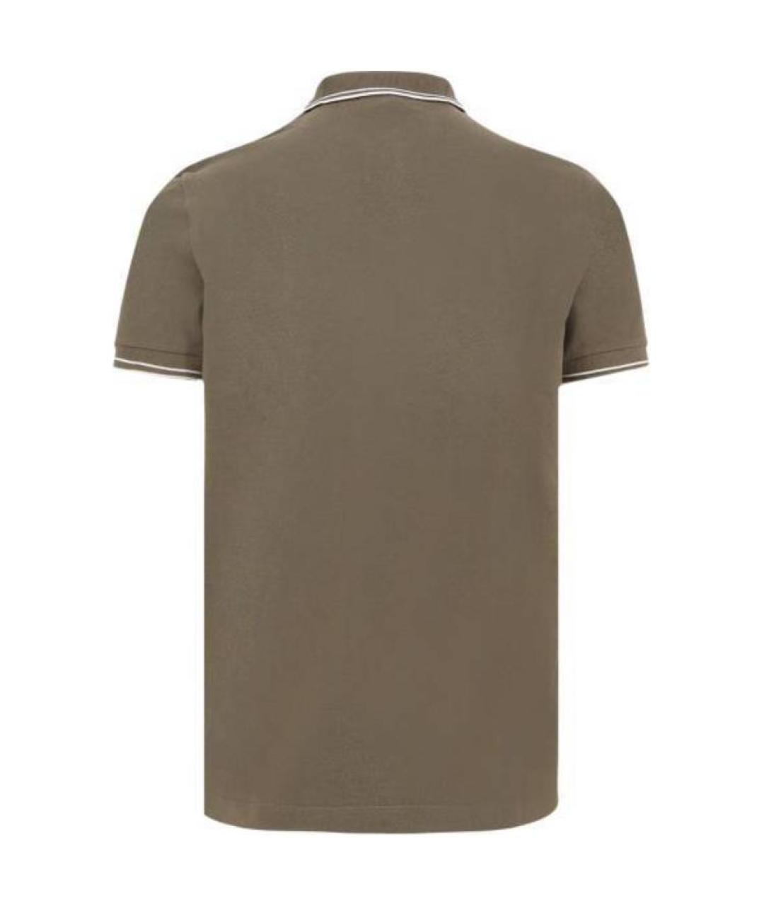 STONE ISLAND Зеленые поло с коротким рукавом, фото 2