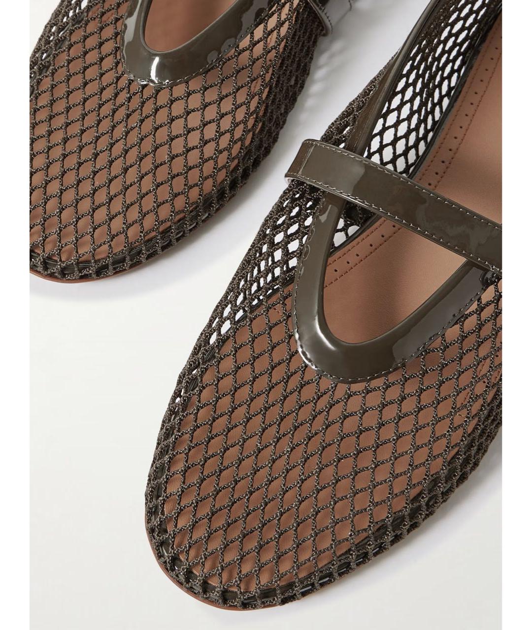 ALAIA Хаки текстильные балетки, фото 4