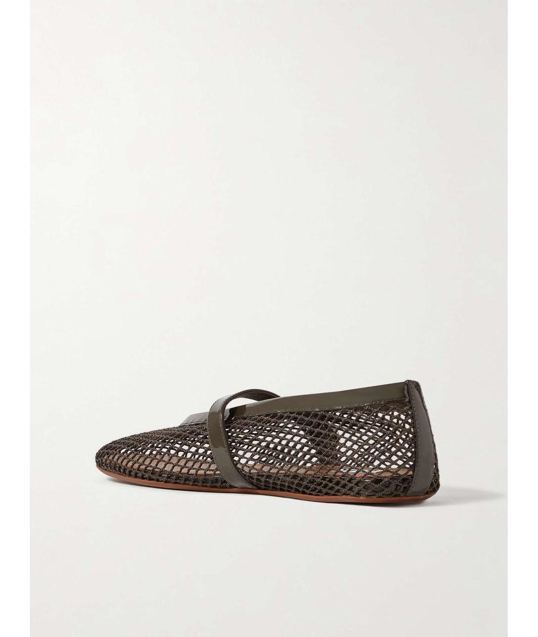 ALAIA Хаки текстильные балетки, фото 5