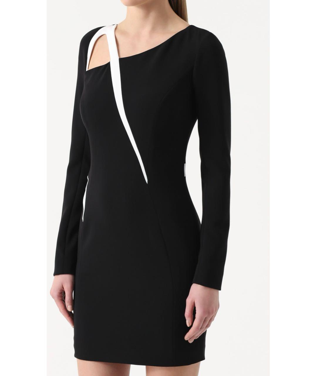 MUGLER Черное полиэстеровое коктейльное платье, фото 5