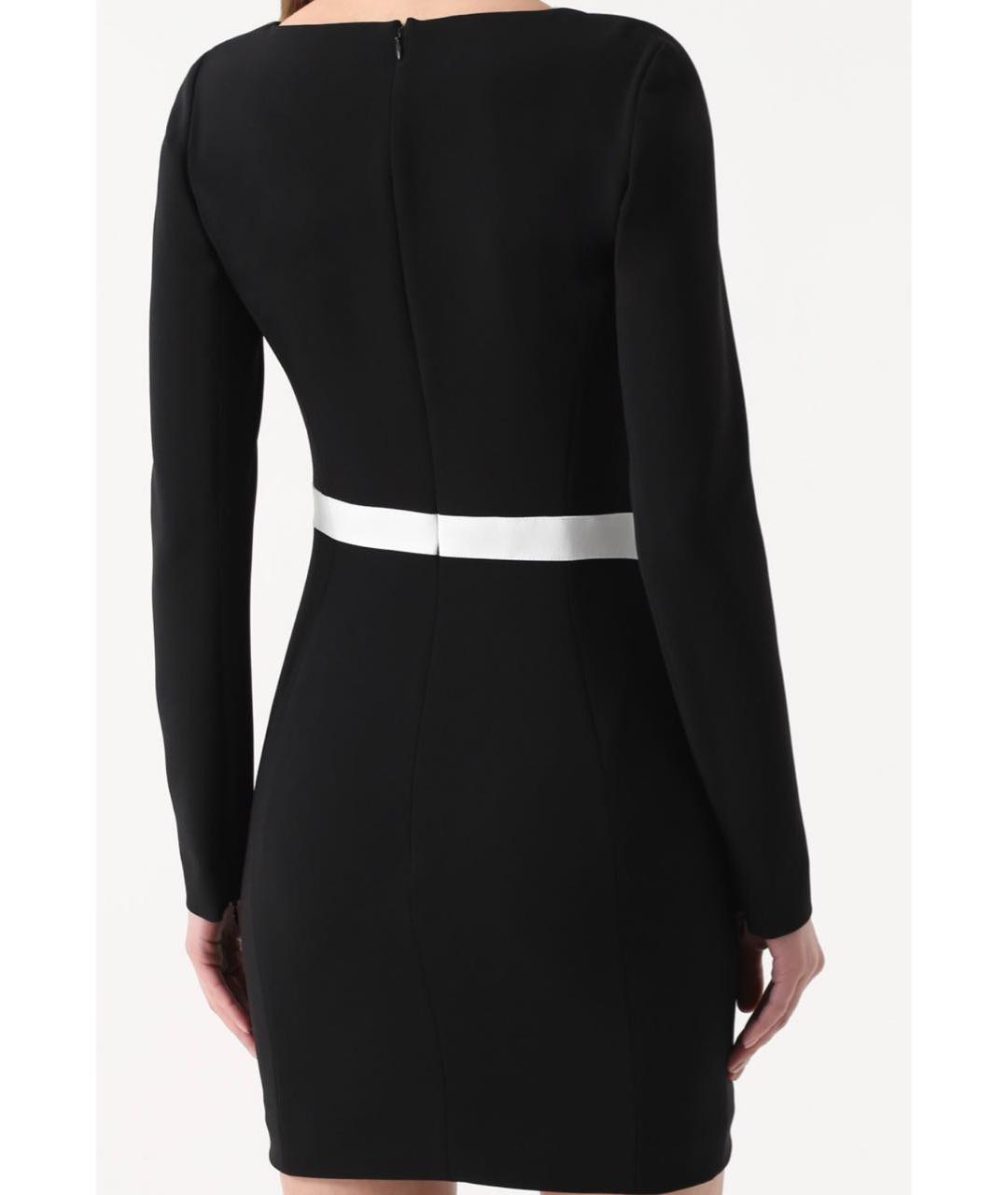 MUGLER Черное полиэстеровое коктейльное платье, фото 2