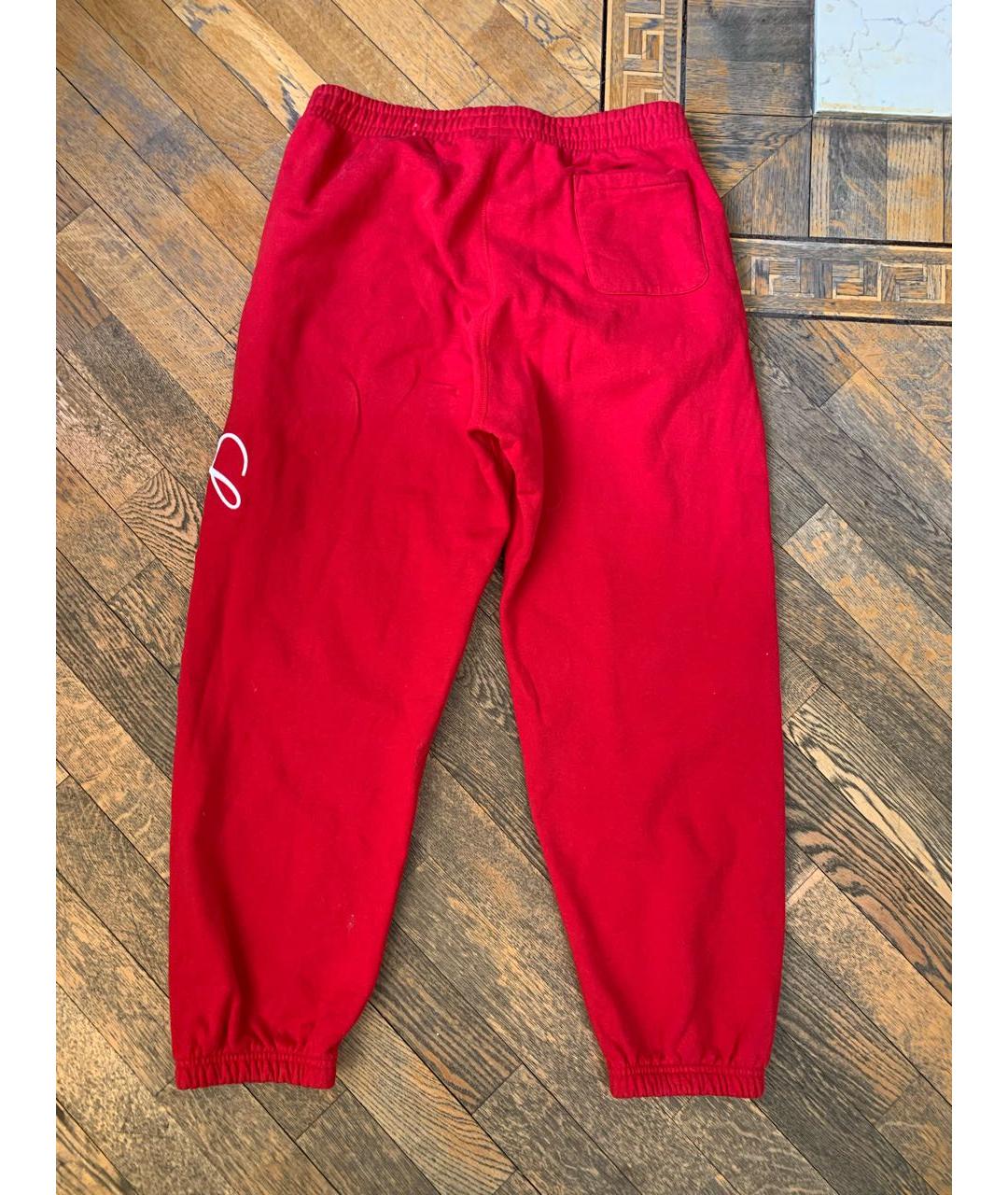 SUPREME Красный хлопковый спортивный костюм, фото 2