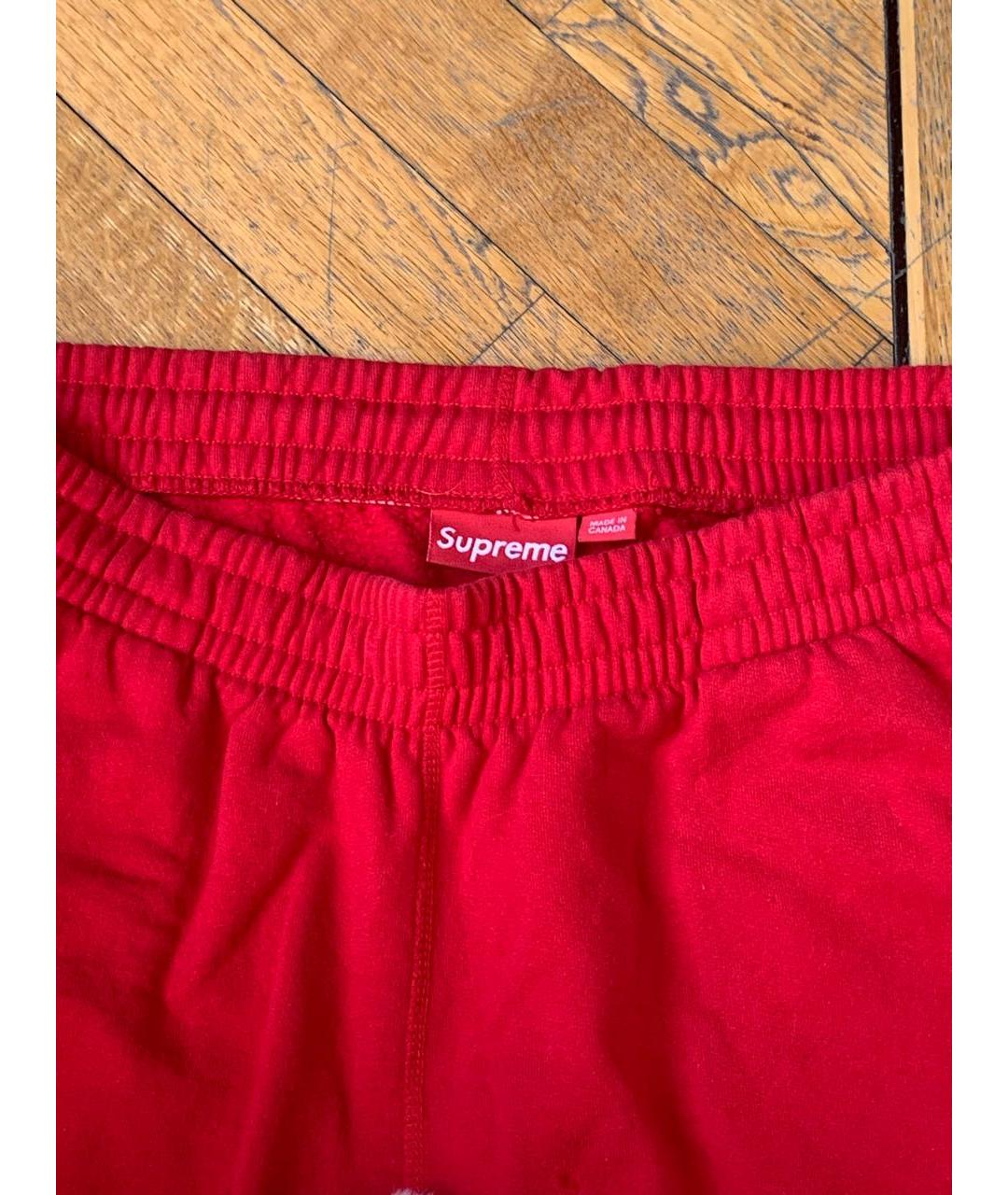 SUPREME Красный хлопковый спортивный костюм, фото 3