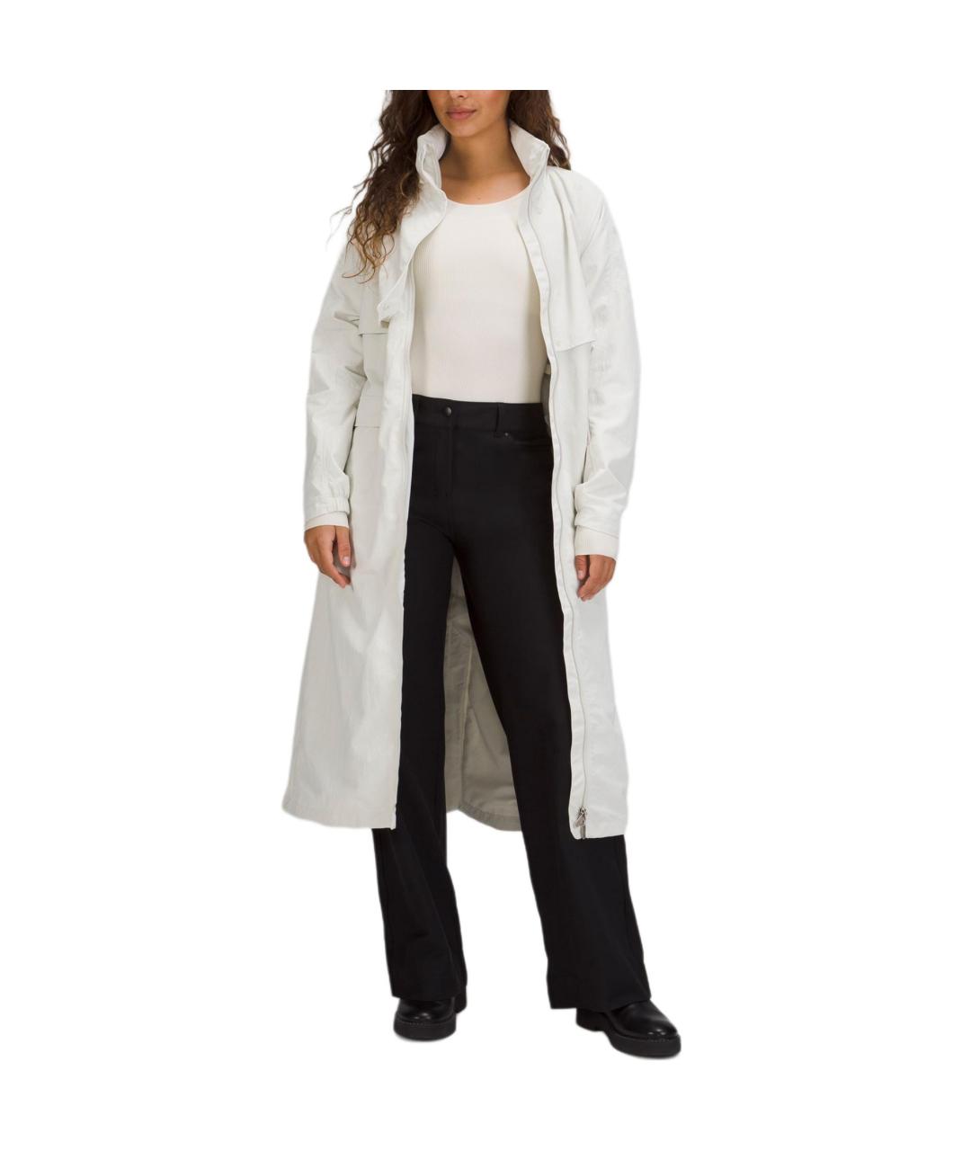 Lululemon Белый полиамидовый тренч/плащ, фото 3