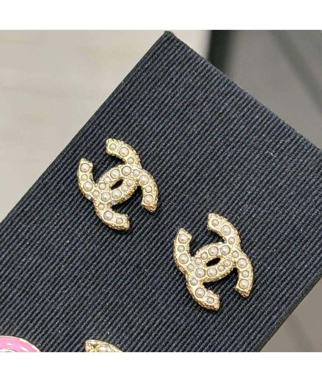 CHANEL Серебряные металлические серьги, фото 4