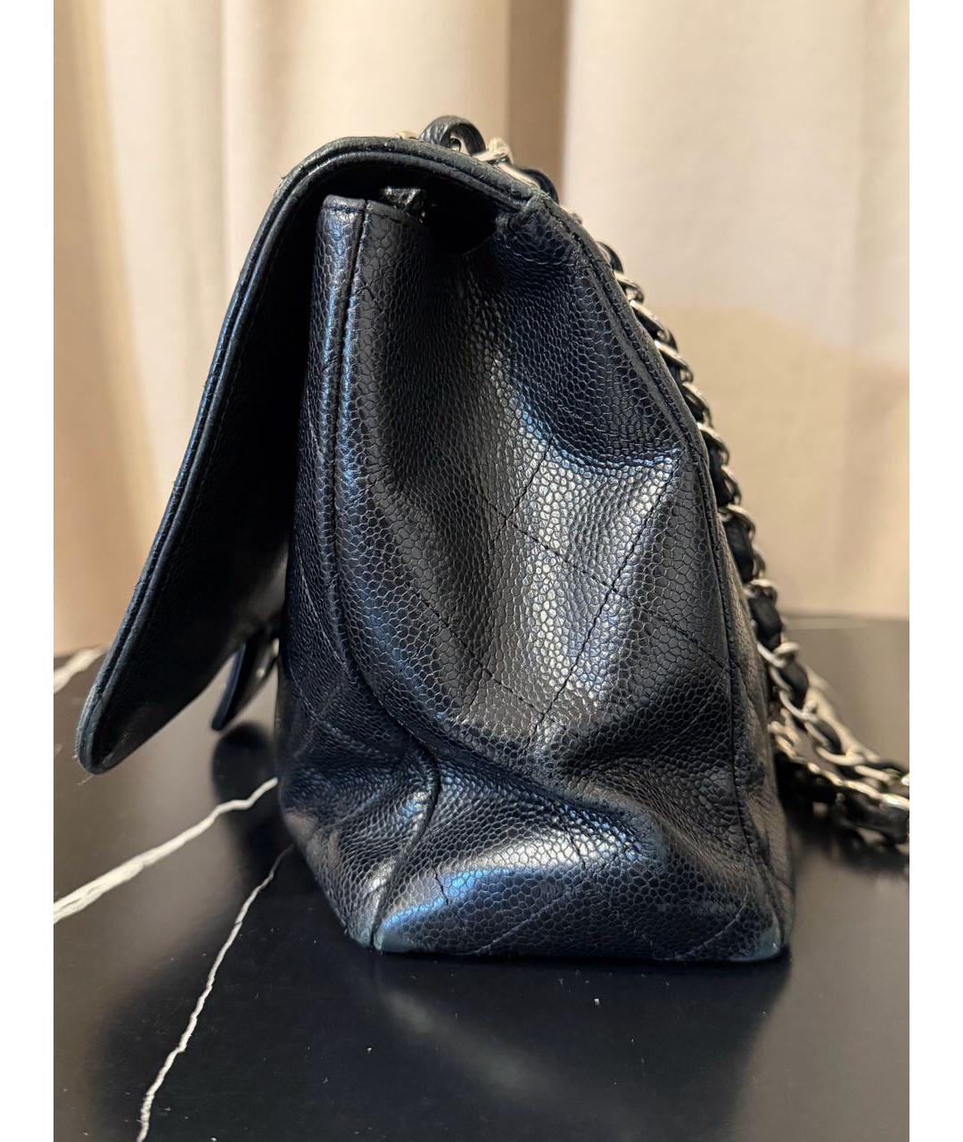 CHANEL Черная кожаная сумка через плечо, фото 2