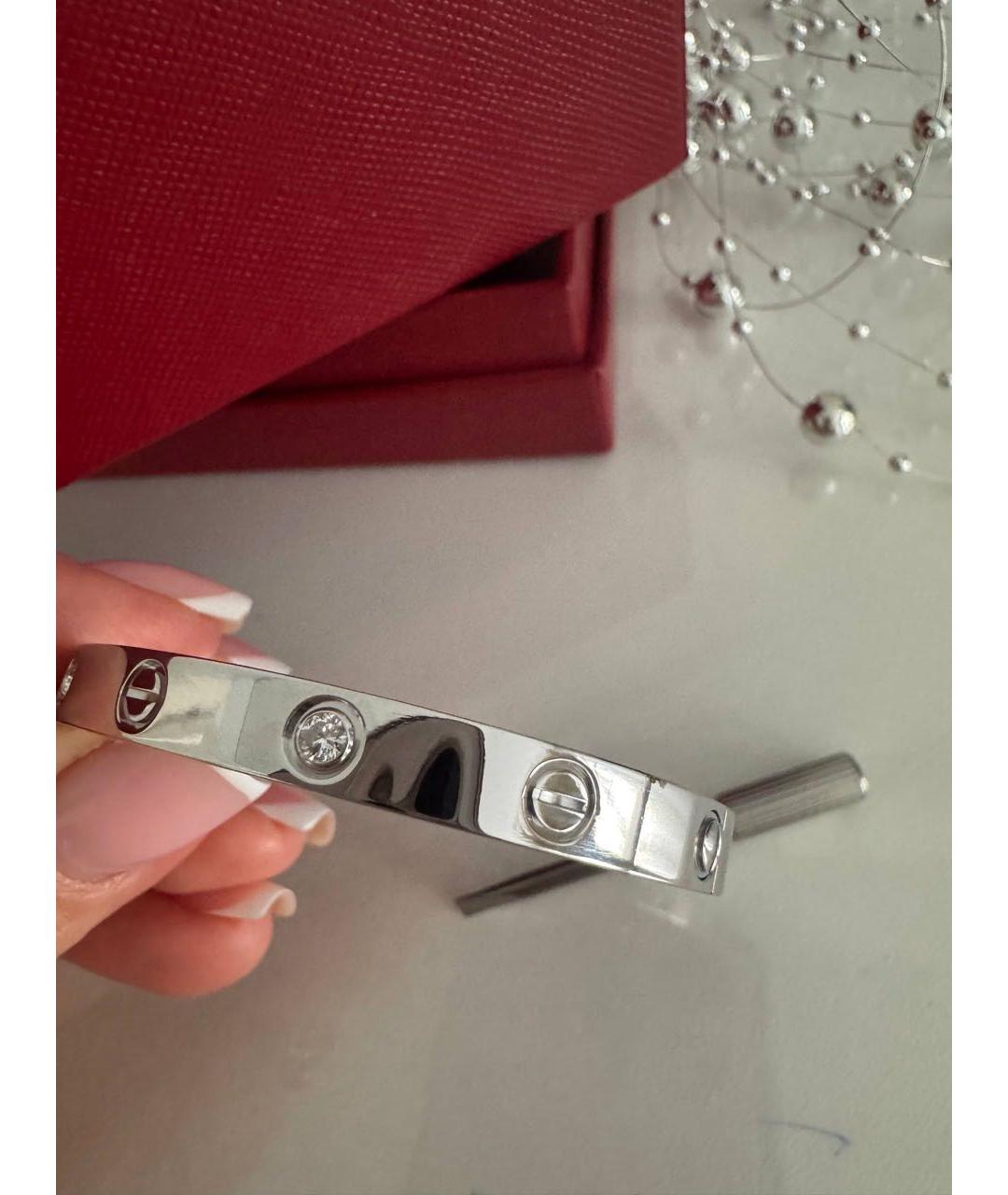 CARTIER Серебрянный браслет из белого золота, фото 8