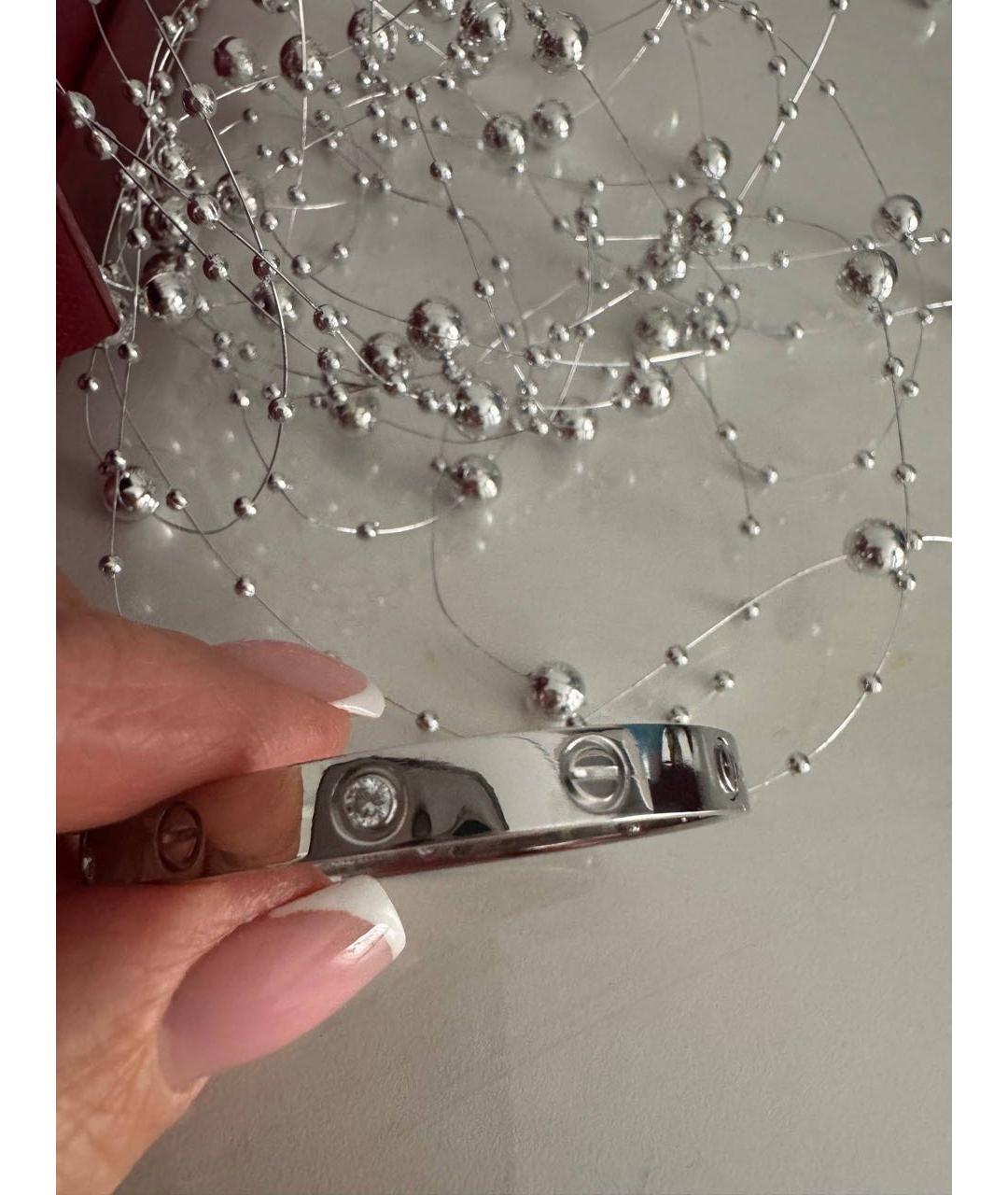 CARTIER Серебрянный браслет из белого золота, фото 3