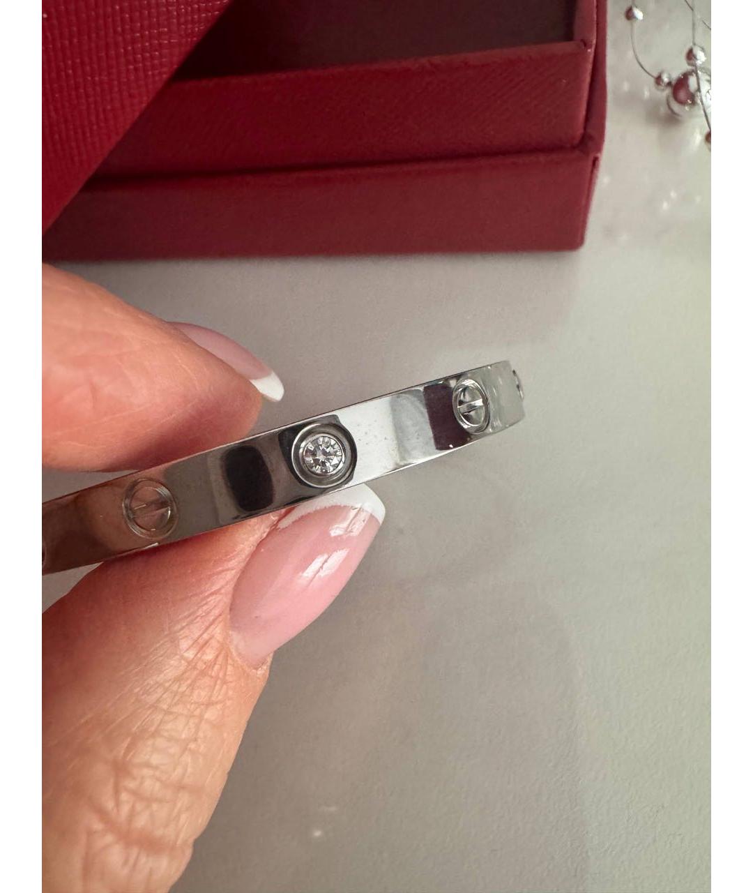 CARTIER Серебрянный браслет из белого золота, фото 7