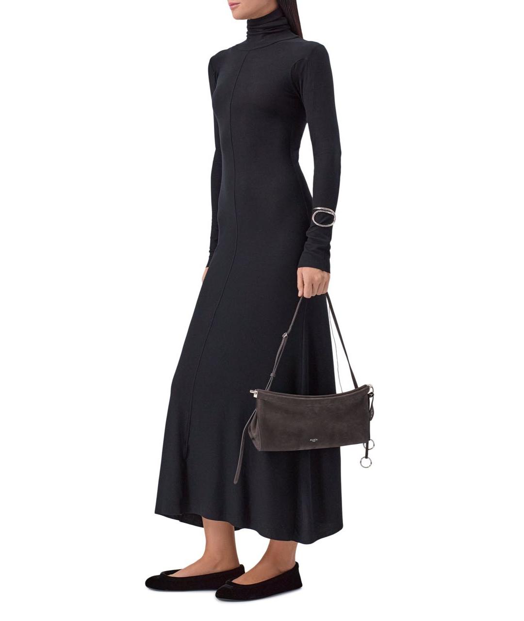 ALAIA Серая замшевая сумка через плечо, фото 7