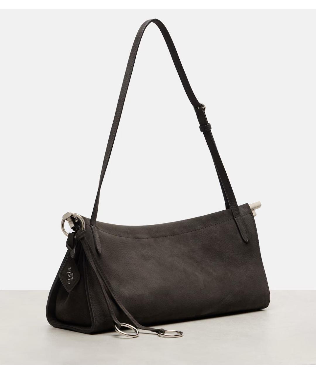 ALAIA Серая замшевая сумка через плечо, фото 3