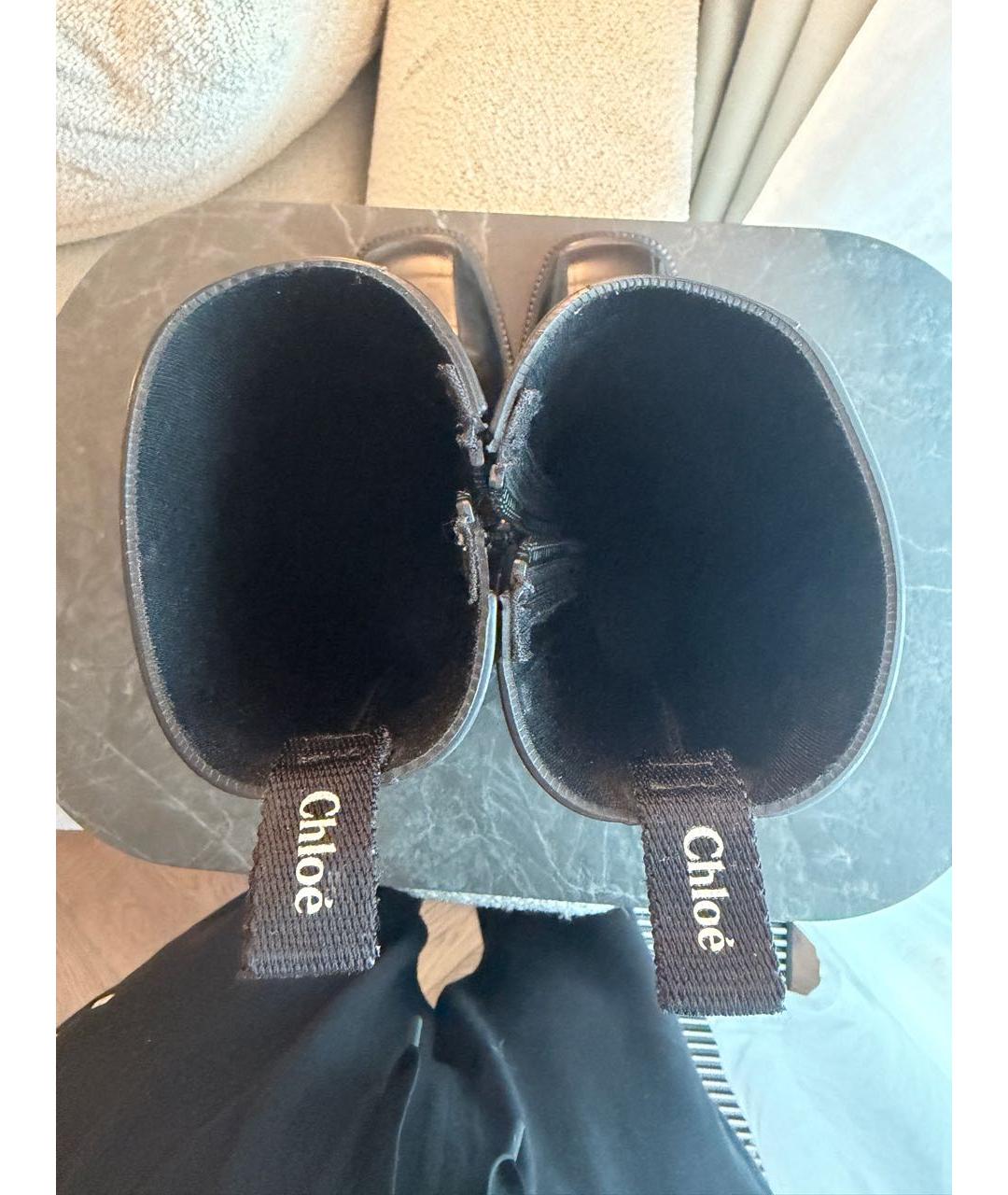 CHLOE Черные резиновые сапоги, фото 6