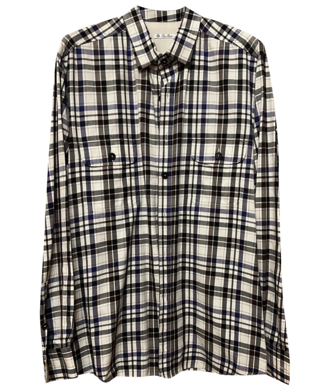 LORO PIANA Бежевая хлопко-шерстяная кэжуал рубашка, фото 1