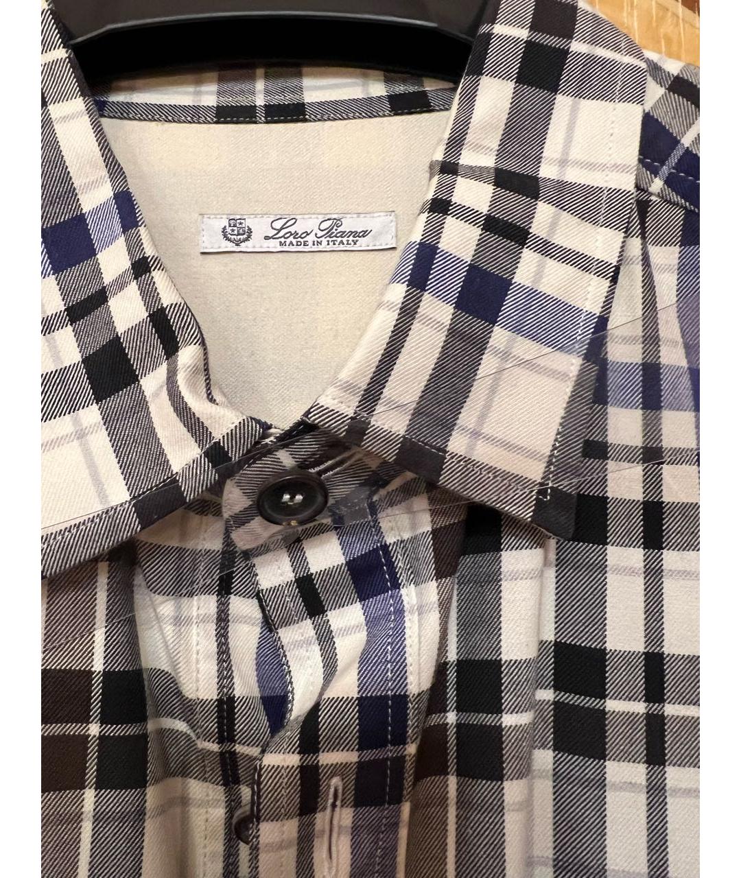 LORO PIANA Бежевая хлопко-шерстяная кэжуал рубашка, фото 2