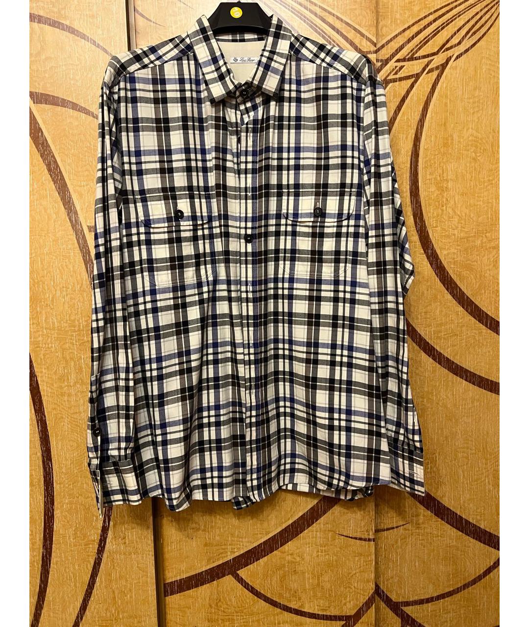 LORO PIANA Бежевая хлопко-шерстяная кэжуал рубашка, фото 5