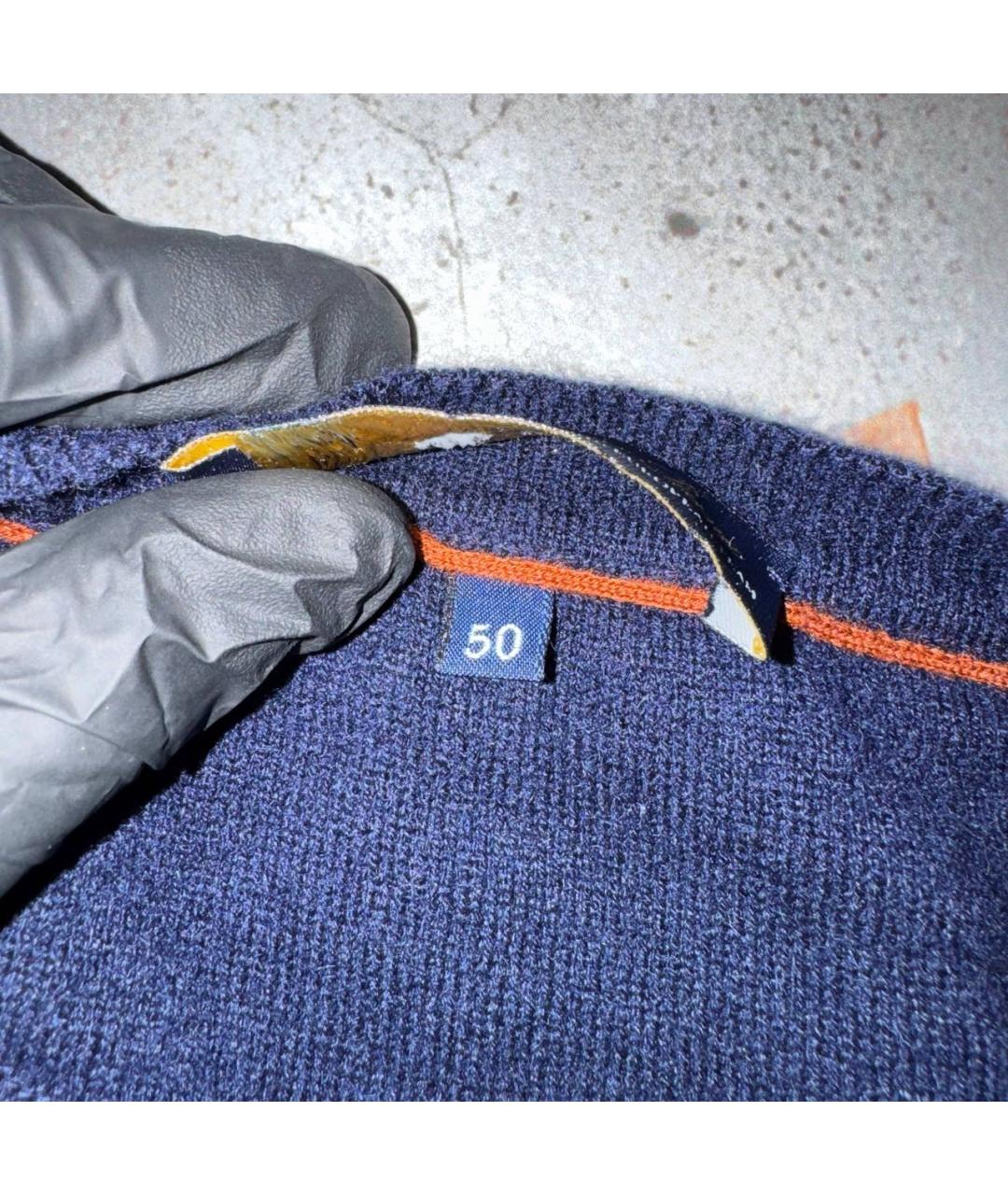 LORO PIANA Темно-синяя кашемировая жилетка, фото 7