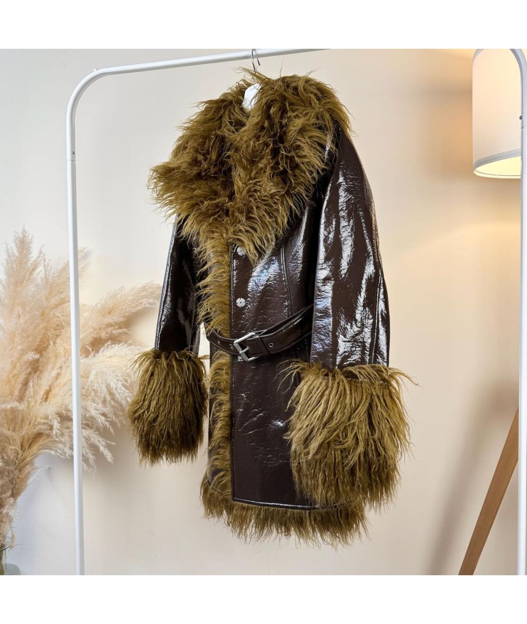 DIESEL Коричневое пальто, фото 4