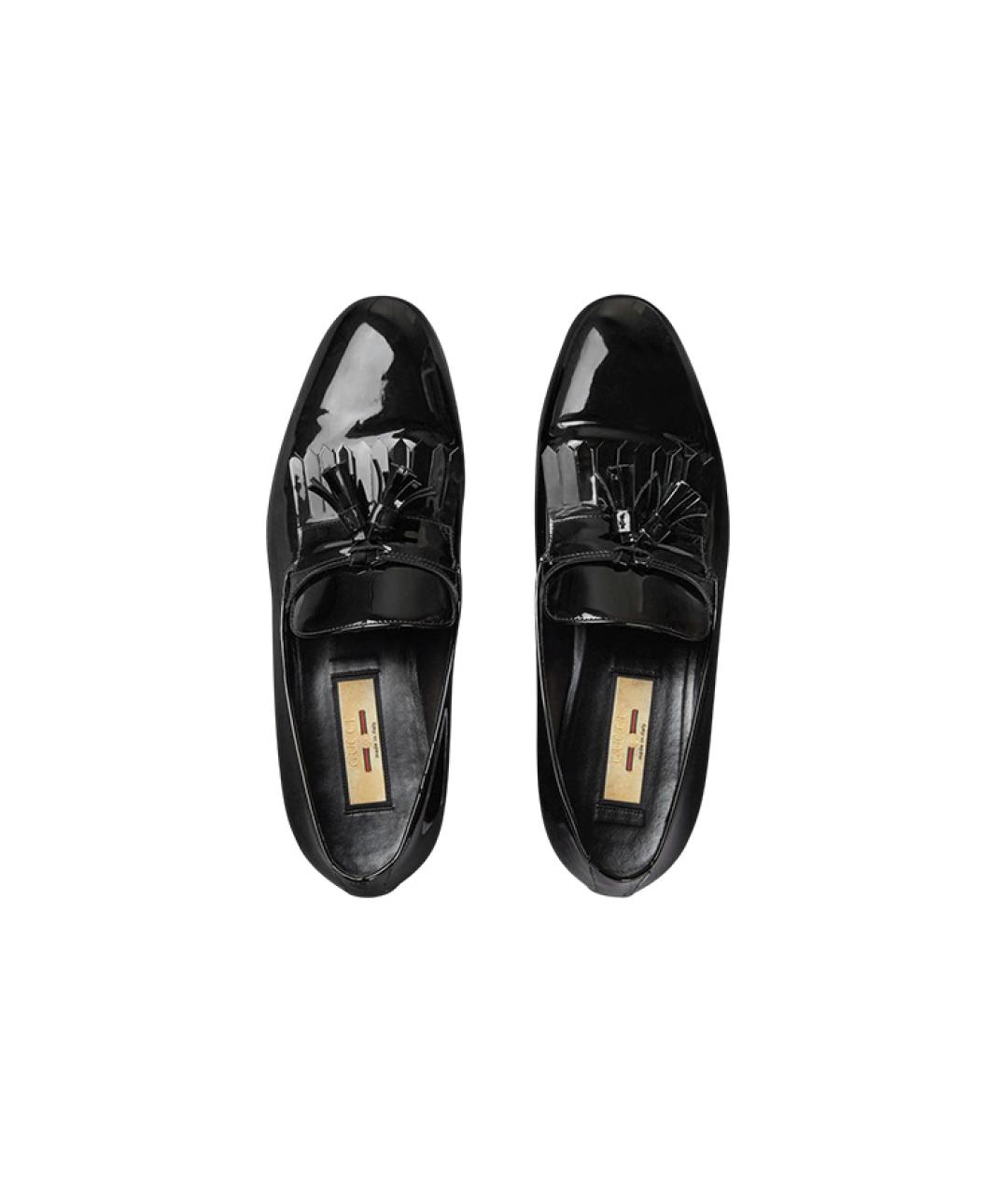 GUCCI Черные кожаные лоферы, фото 3