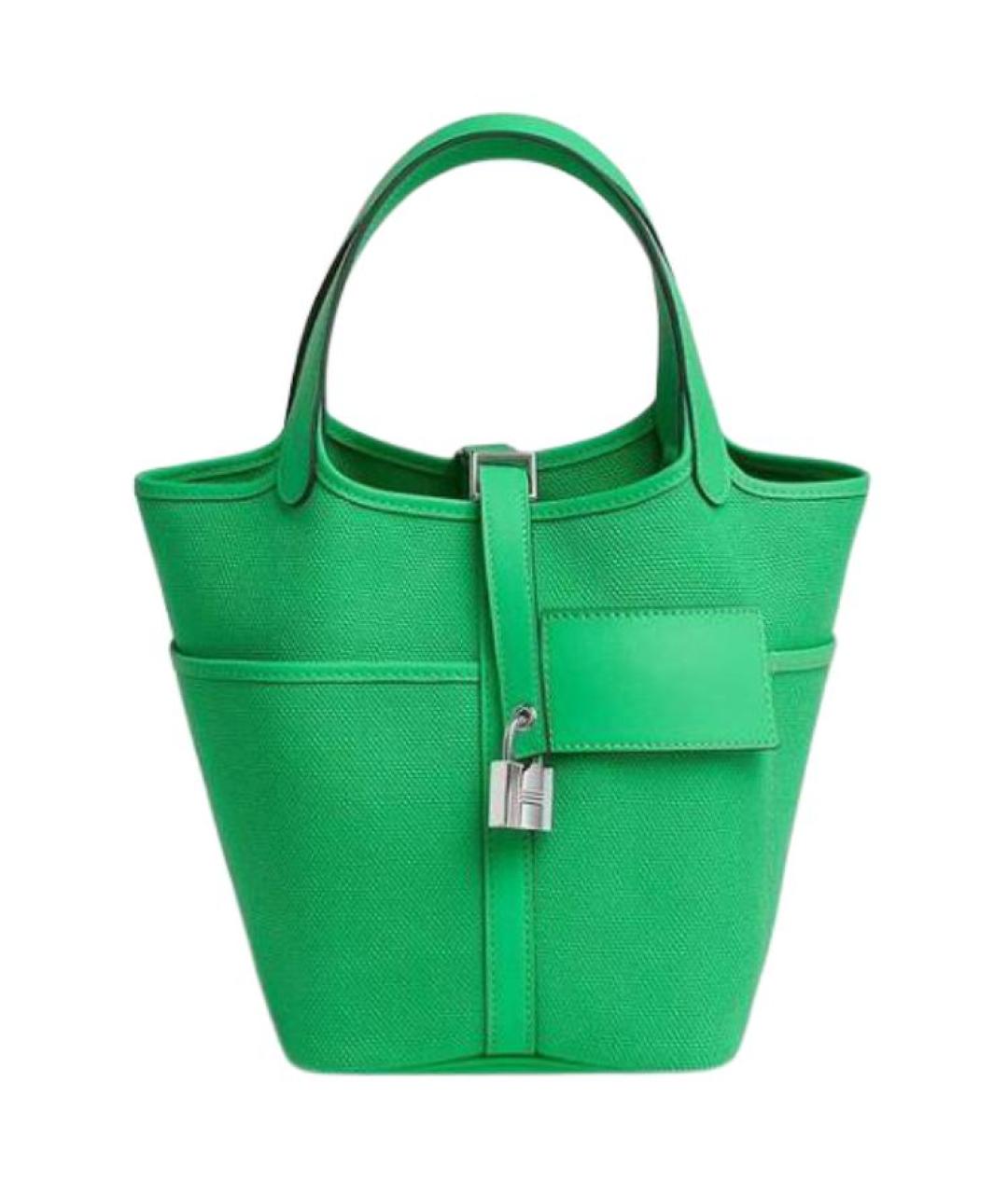 HERMES Зеленая сумка через плечо, фото 1