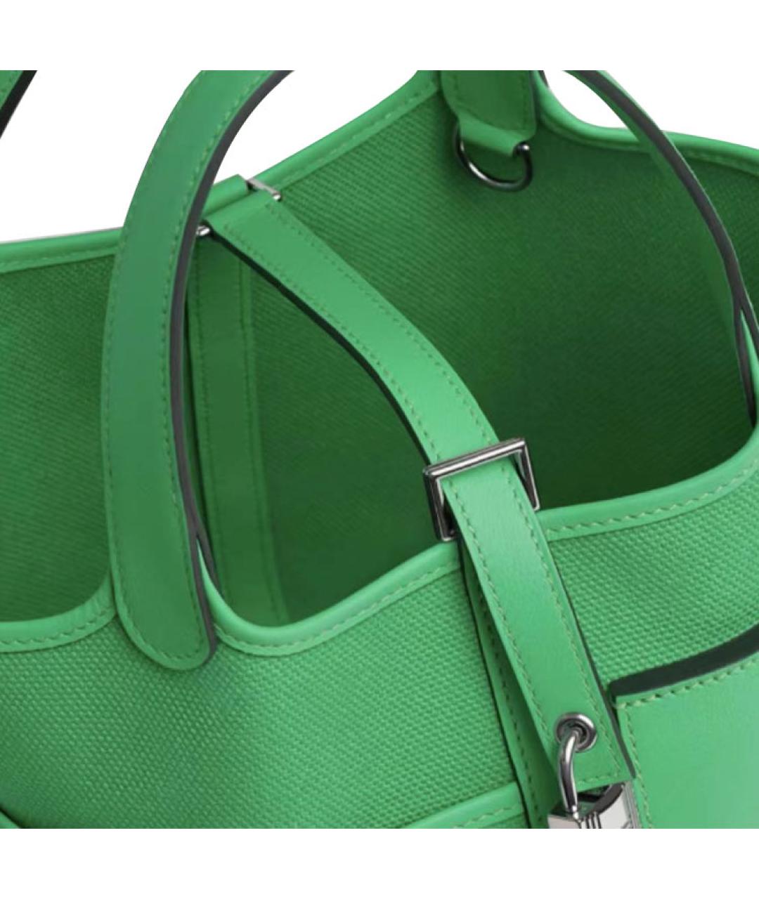 HERMES Зеленая сумка через плечо, фото 4