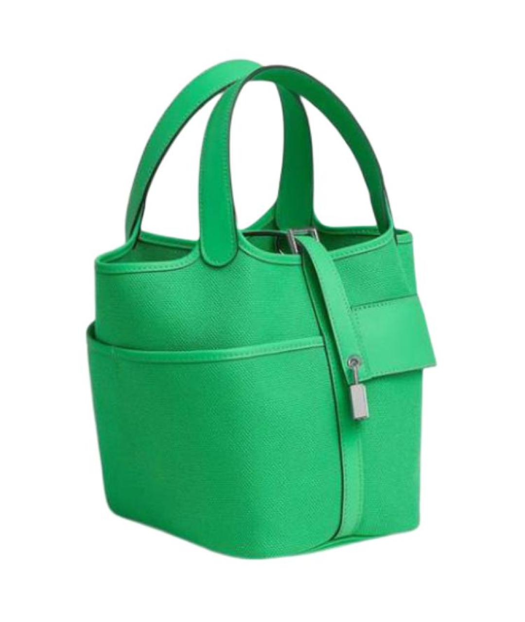 HERMES Зеленая сумка через плечо, фото 2