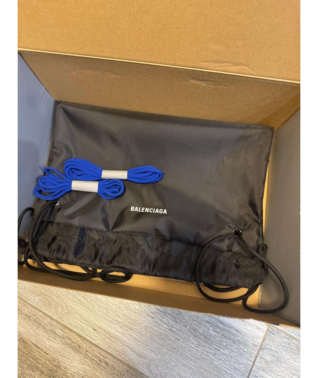 BALENCIAGA Синие низкие кроссовки / кеды, фото 8