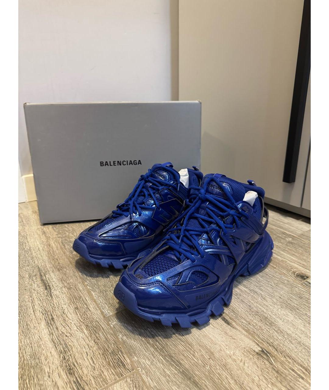 BALENCIAGA Синие низкие кроссовки / кеды, фото 2