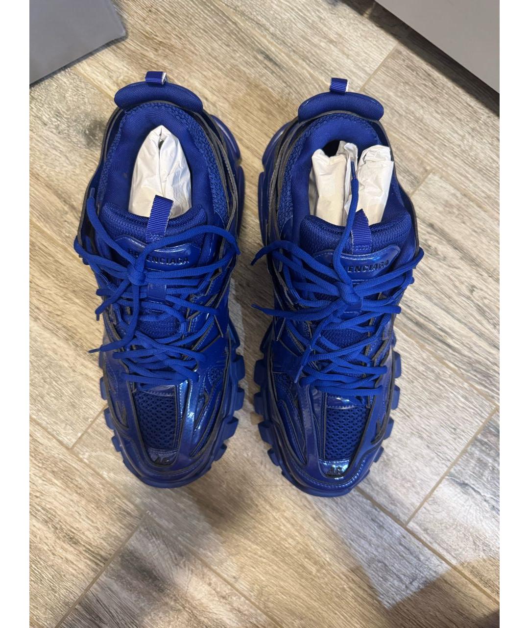 BALENCIAGA Синие низкие кроссовки / кеды, фото 3