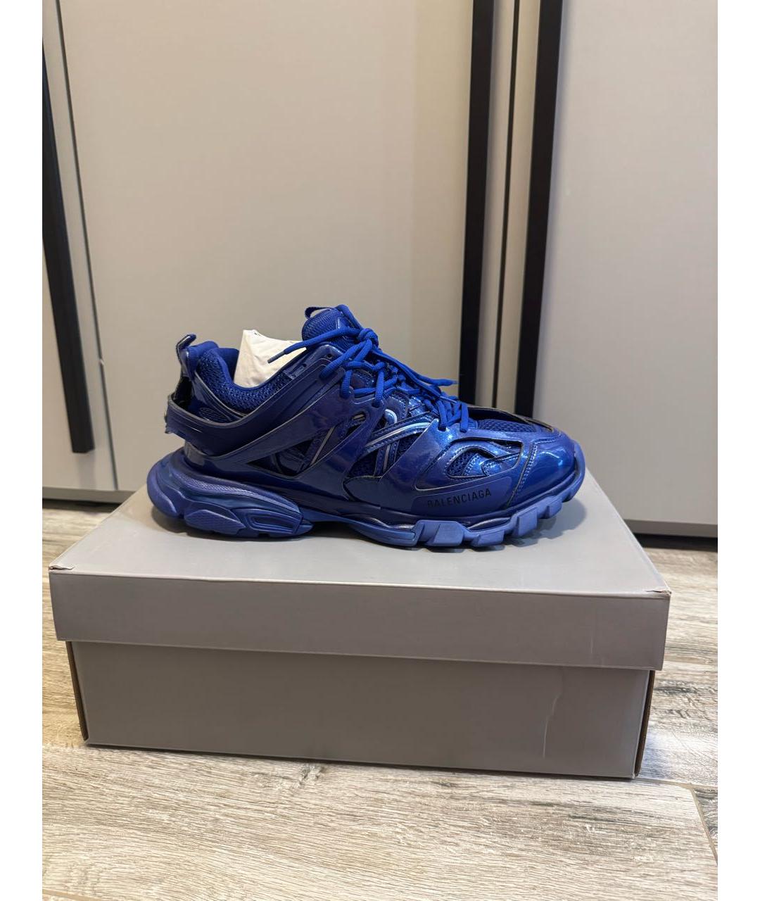 BALENCIAGA Синие низкие кроссовки / кеды, фото 9