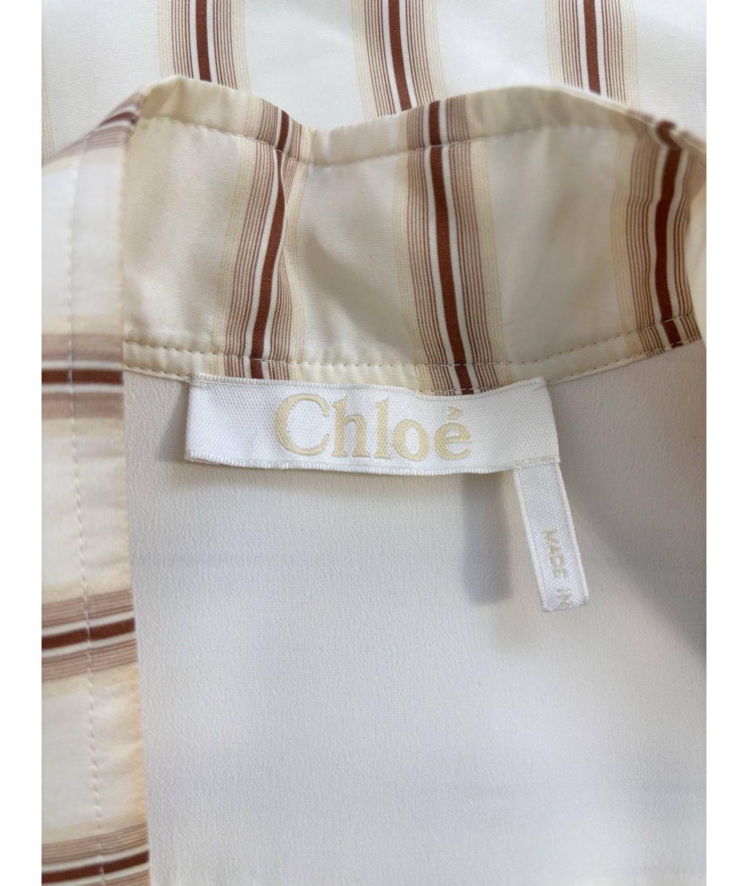 CHLOE Бежевая блузы, фото 5