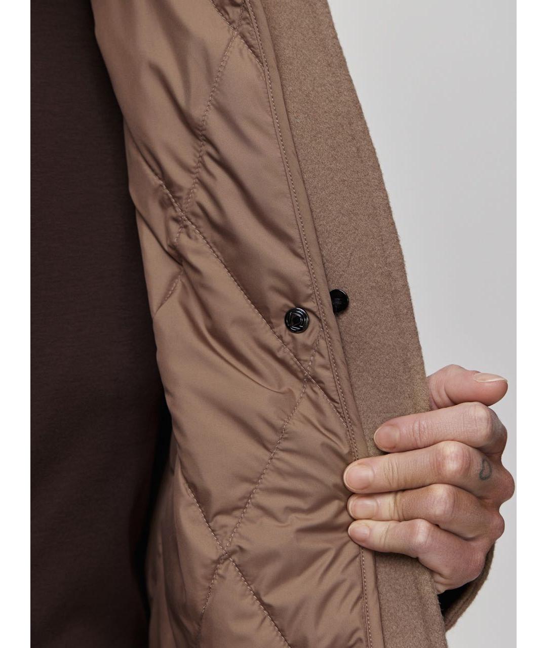 12 STOREEZ Коричневое шерстяное пальто, фото 3