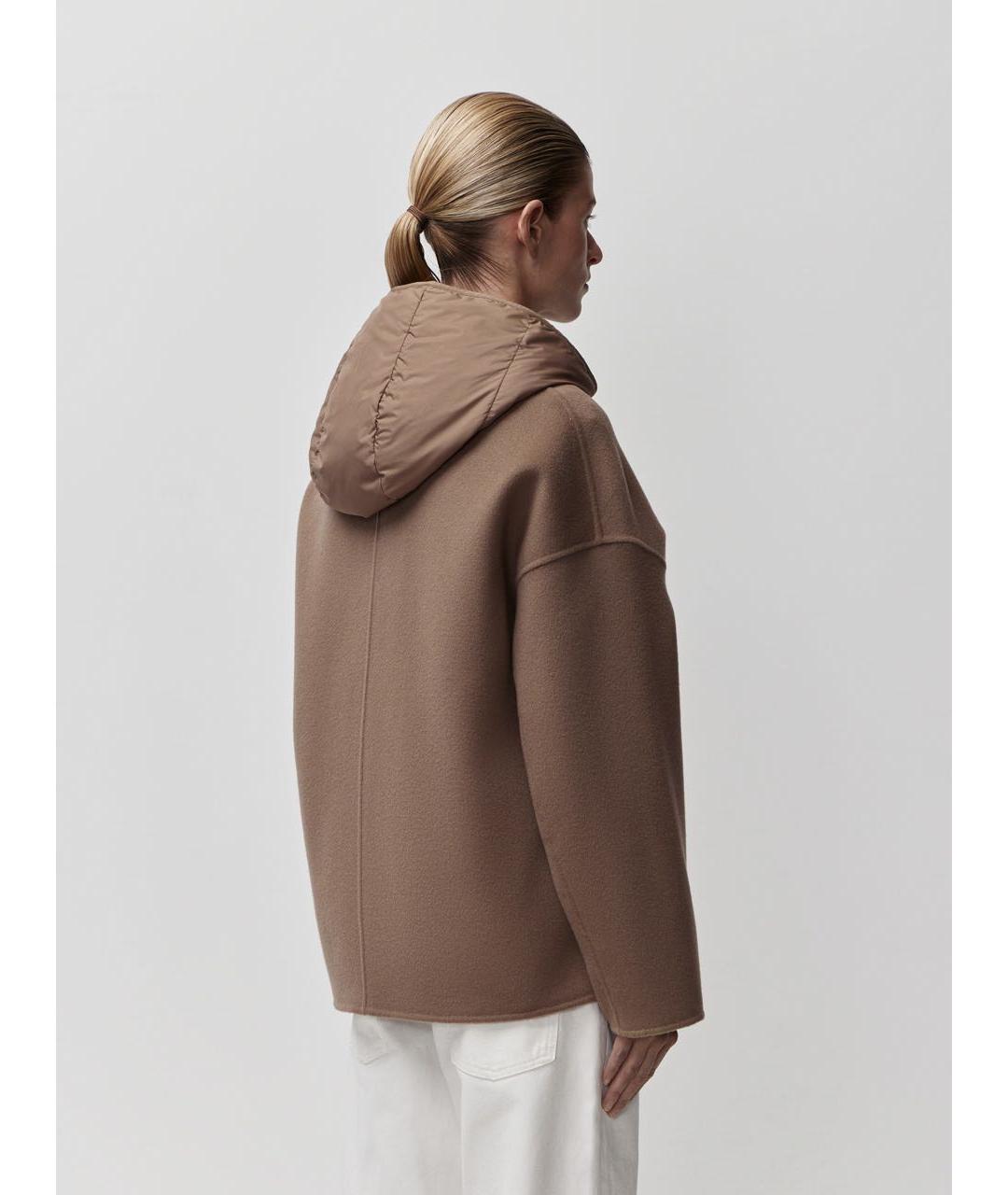 12 STOREEZ Коричневое шерстяное пальто, фото 4