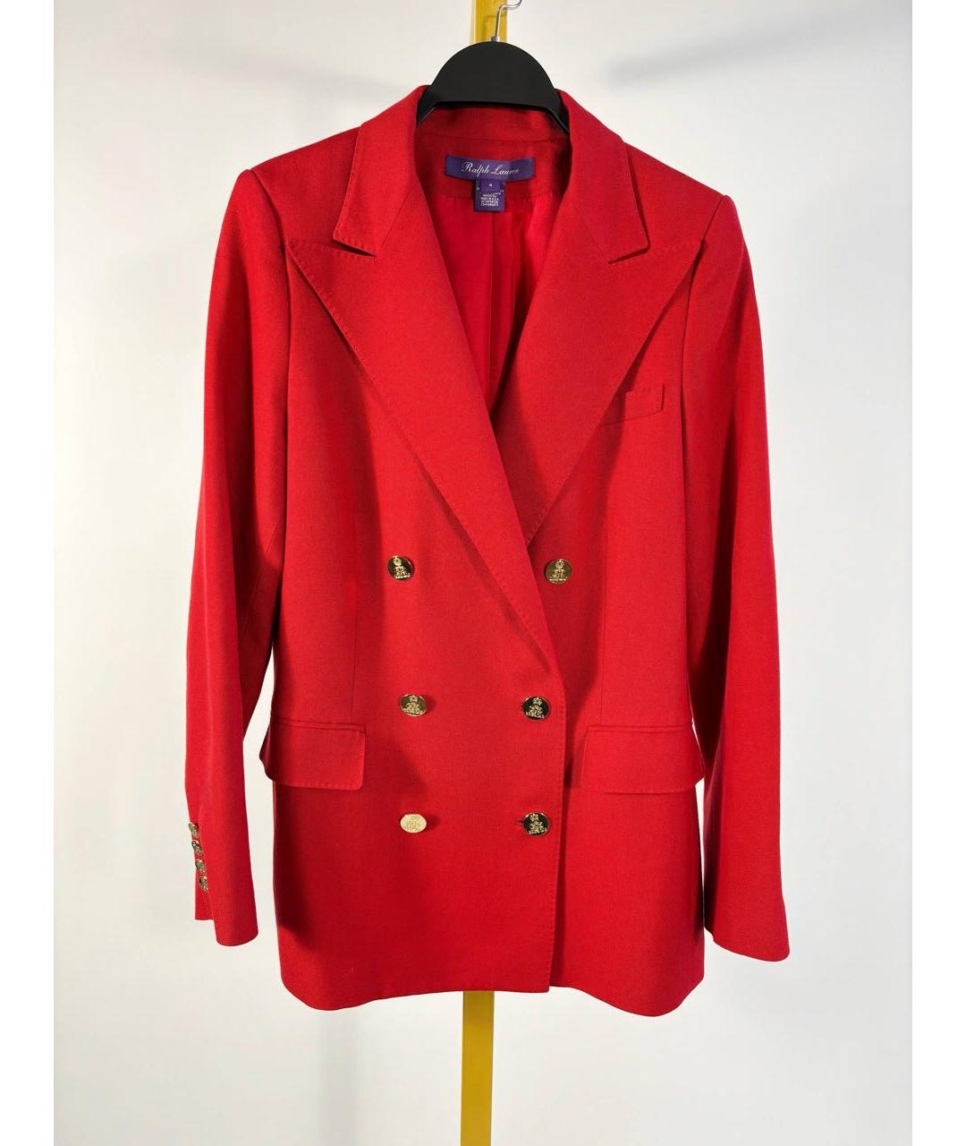 RALPH LAUREN PURPLE LABEL Красный жакет/пиджак, фото 5