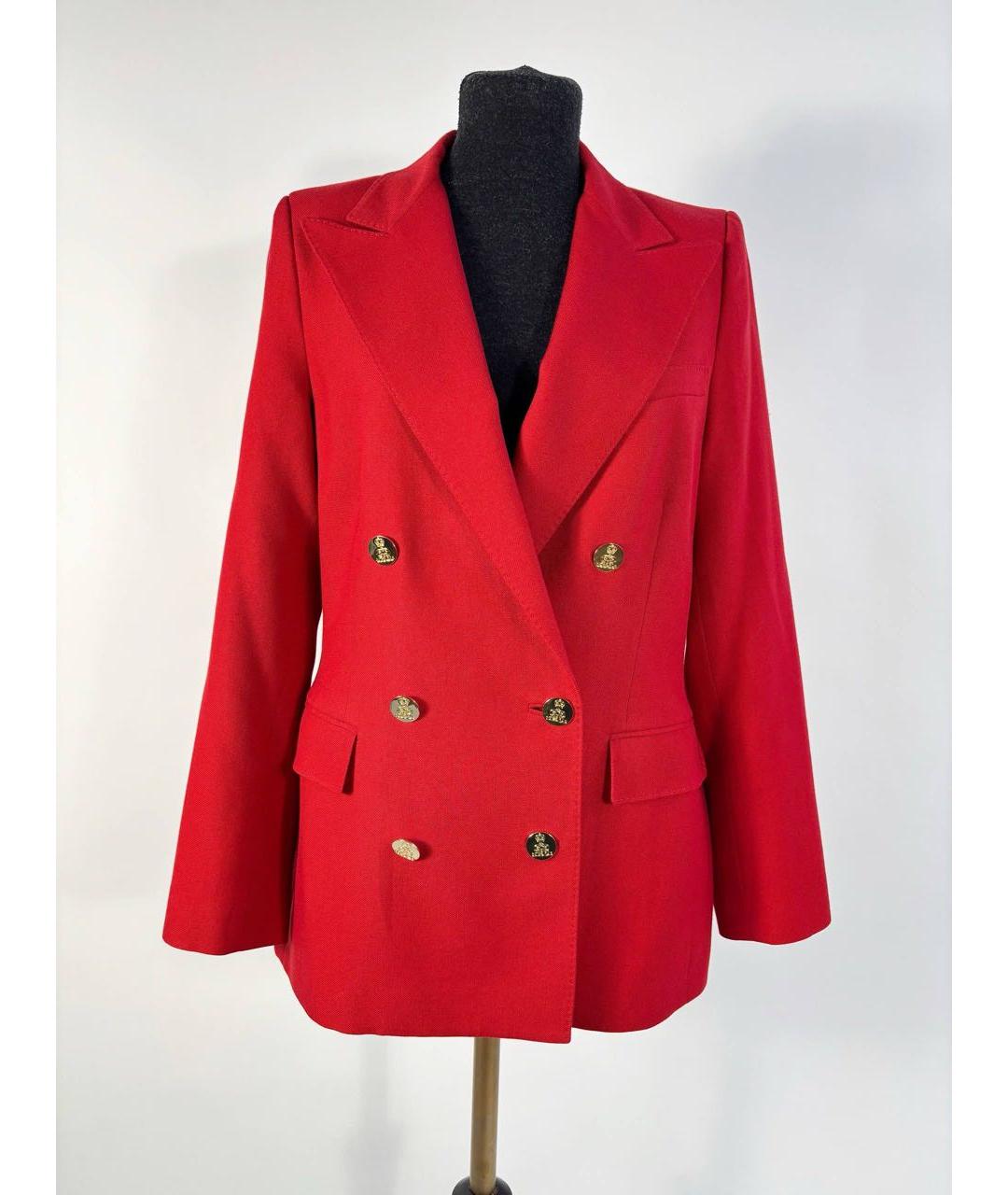 RALPH LAUREN PURPLE LABEL Красный жакет/пиджак, фото 8