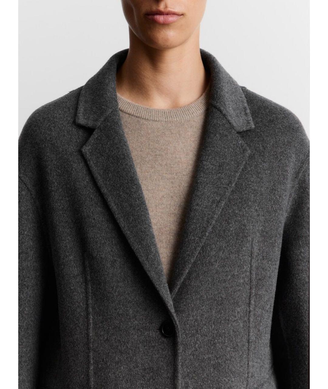 12 STOREEZ Антрацитовое шерстяное пальто, фото 2