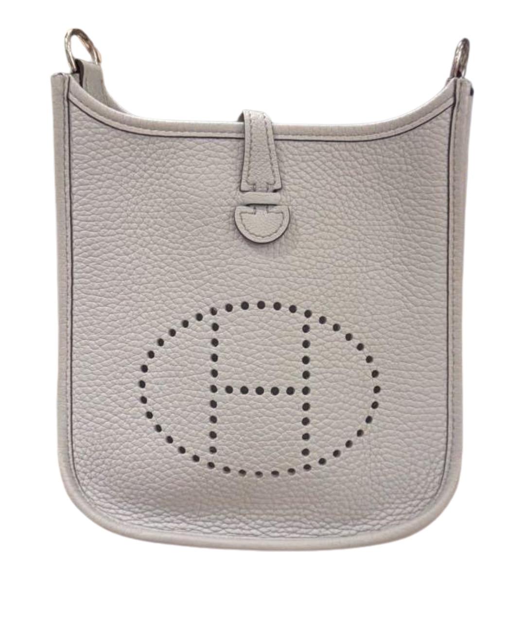 HERMES Голубая кожаная сумка через плечо, фото 1