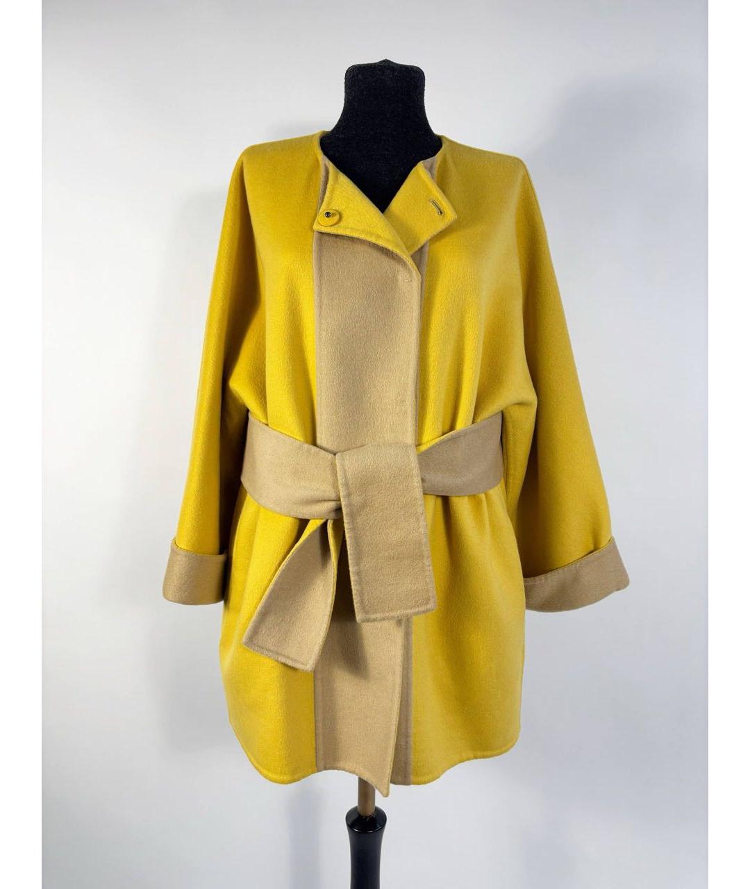 FENDI Желтое пальто, фото 7