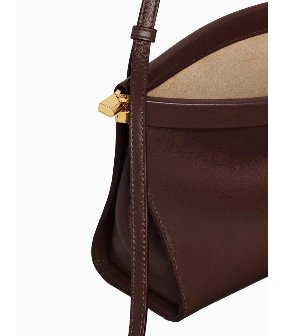 ALAIA Коричневая кожаная сумка через плечо, фото 4