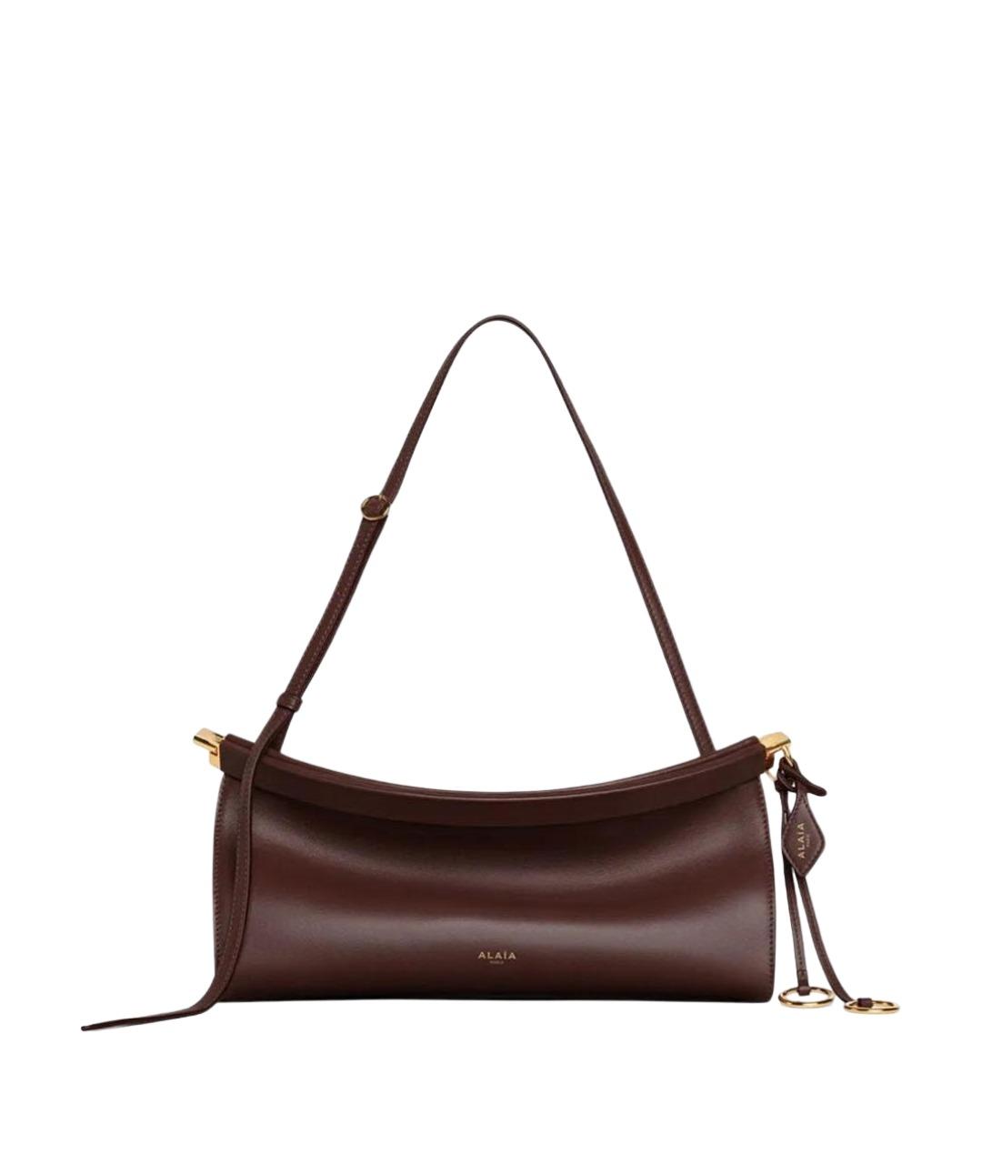 ALAIA Коричневая кожаная сумка через плечо, фото 1
