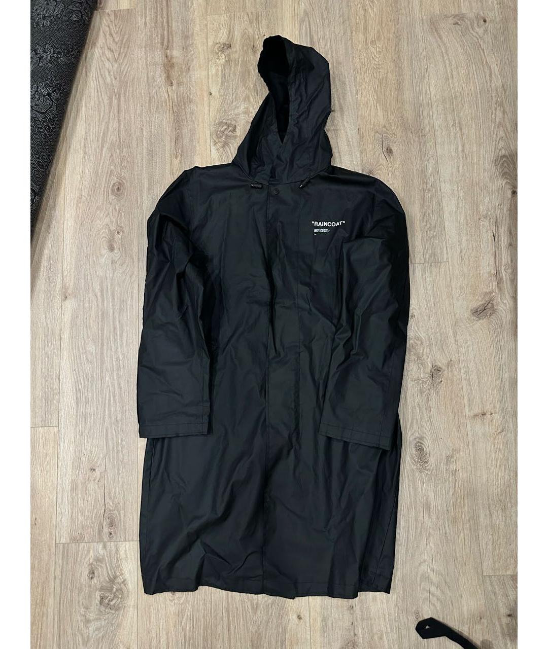 OFF-WHITE Черный тренч / плащ, фото 7