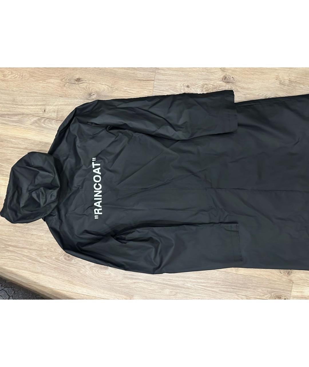 OFF-WHITE Черный тренч / плащ, фото 6