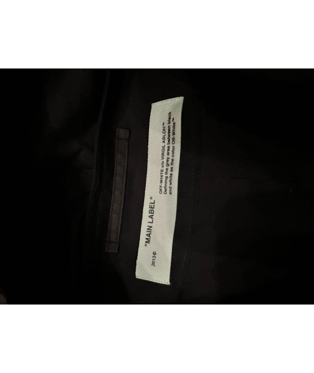 OFF-WHITE Черный тренч / плащ, фото 4