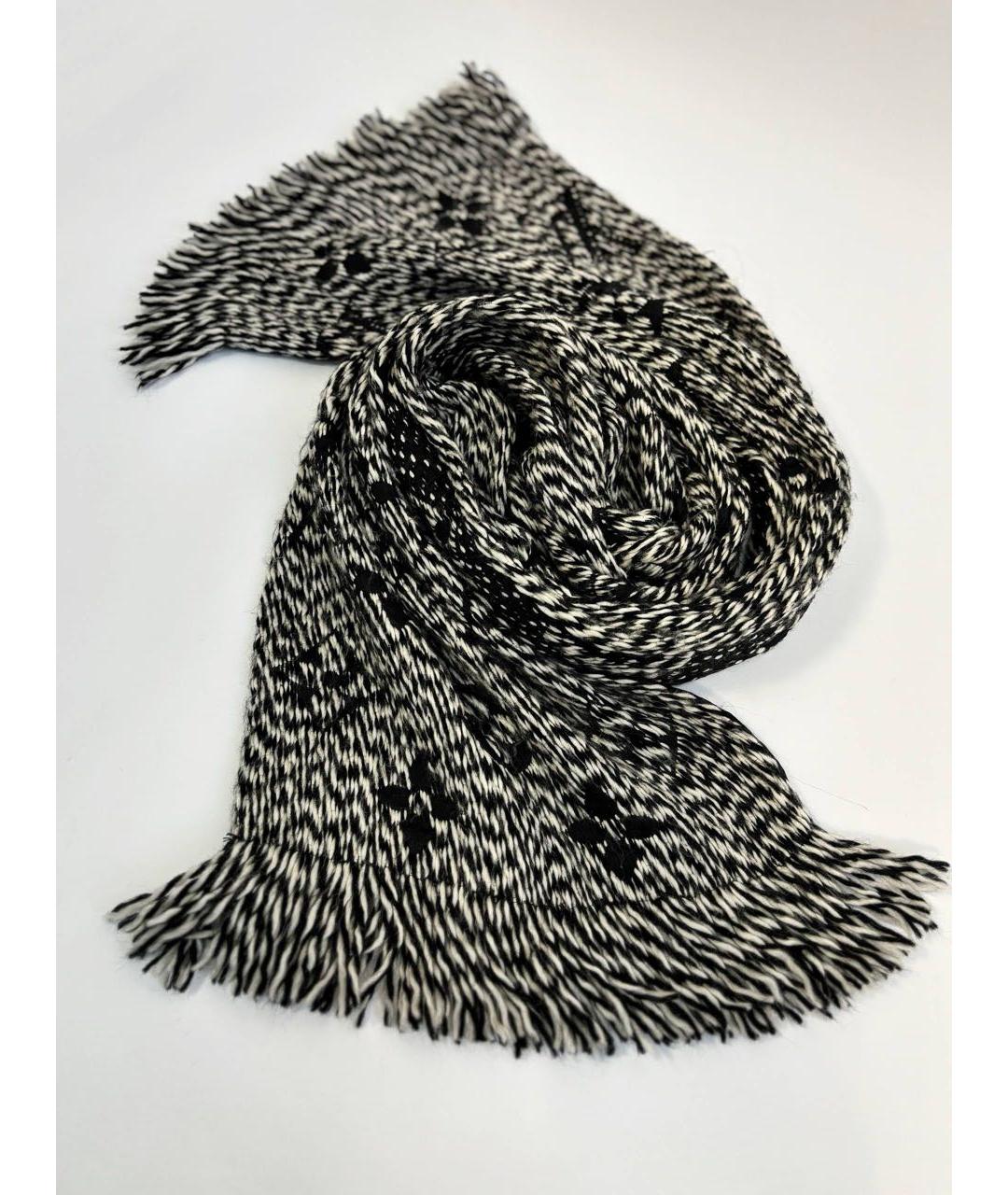 LOUIS VUITTON Черный шарф, фото 3