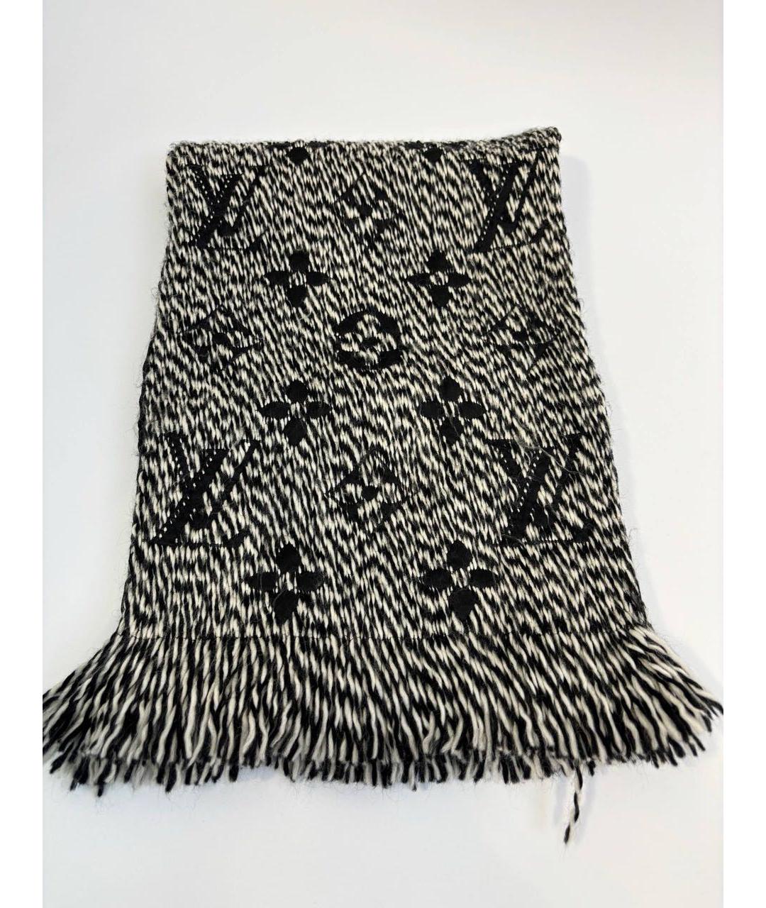 LOUIS VUITTON Черный шарф, фото 8