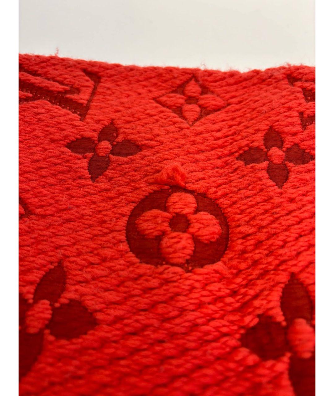 LOUIS VUITTON Красный шарф, фото 6