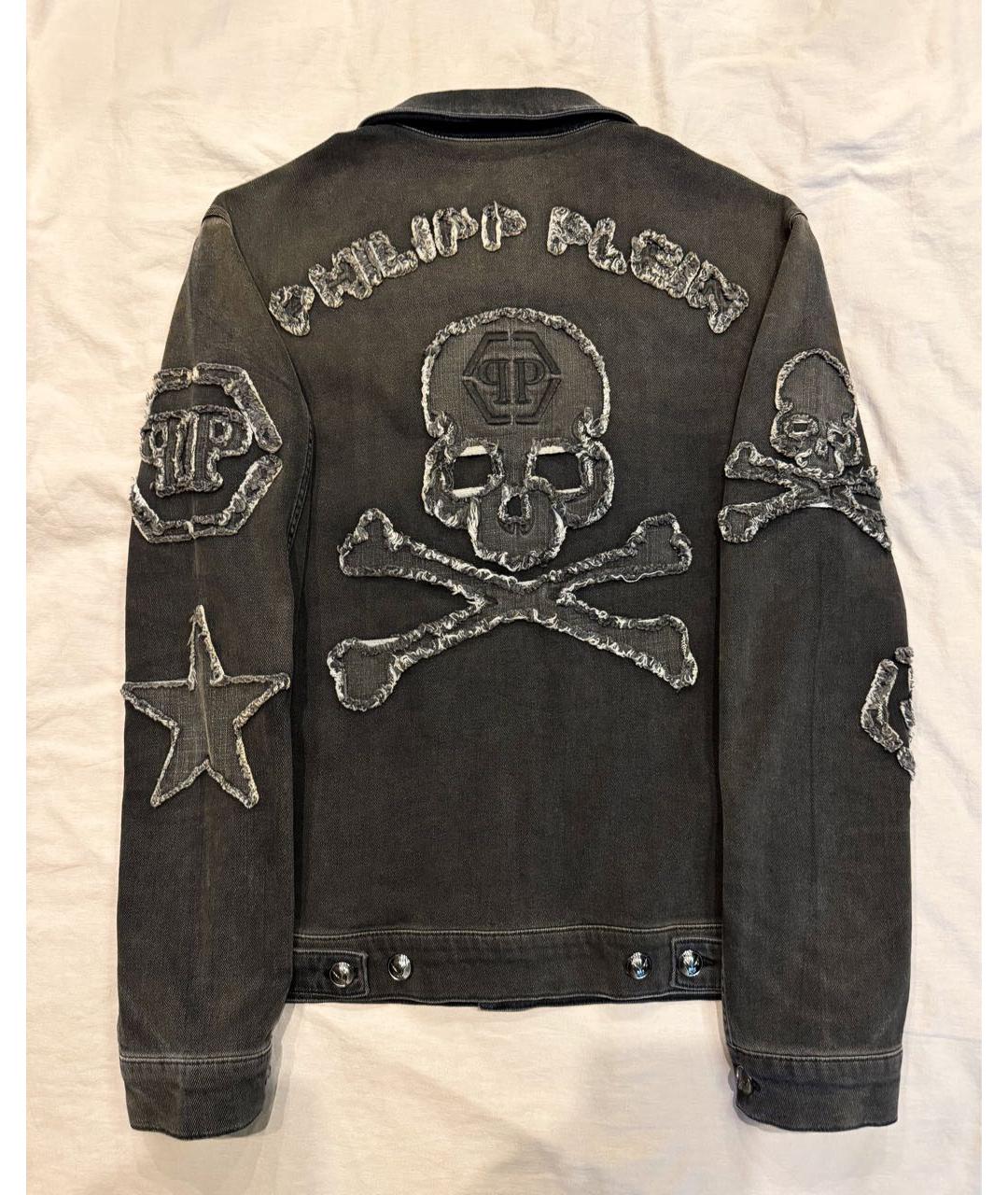 PHILIPP PLEIN Серая деним куртка, фото 5